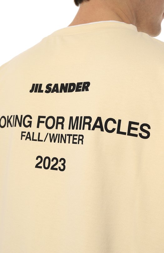 фото Хлопковый лонгслив jil sander