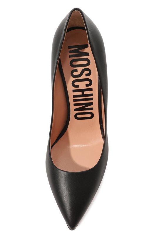 фото Кожаные туфли rubber logo moschino