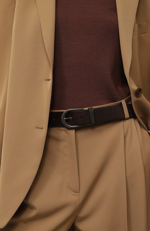 фото Кожаный ремень brunello cucinelli