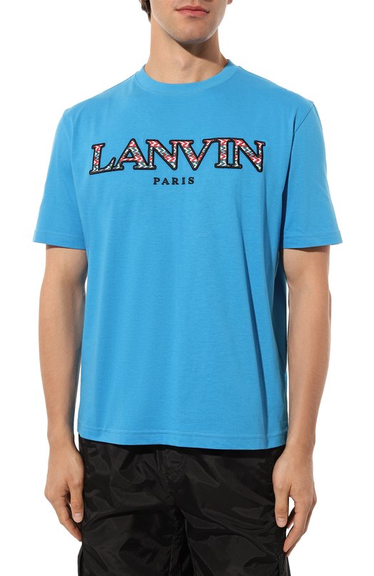 фото Хлопковая футболка lanvin