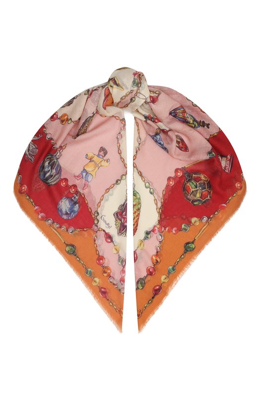 фото Кашемировый платок новогодний gourji