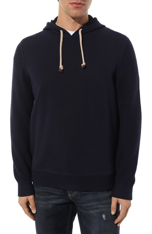 фото Хлопковое худи brunello cucinelli