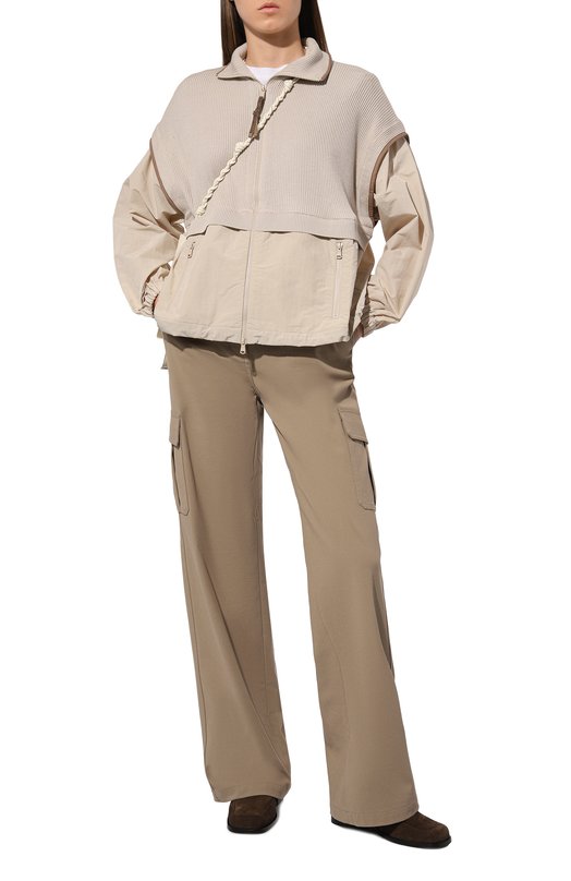 фото Комбинированная толстовка brunello cucinelli