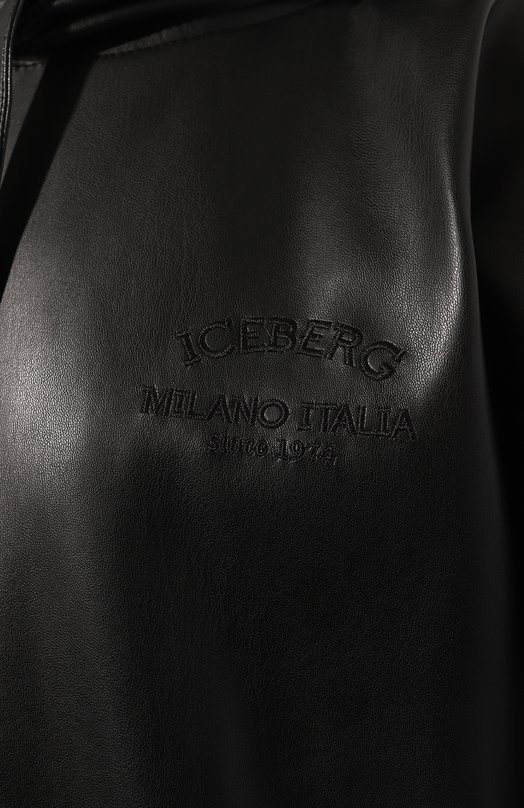 фото Худи из экокожи iceberg