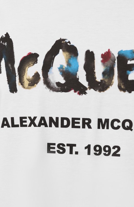 фото Хлопковая футболка alexander mcqueen