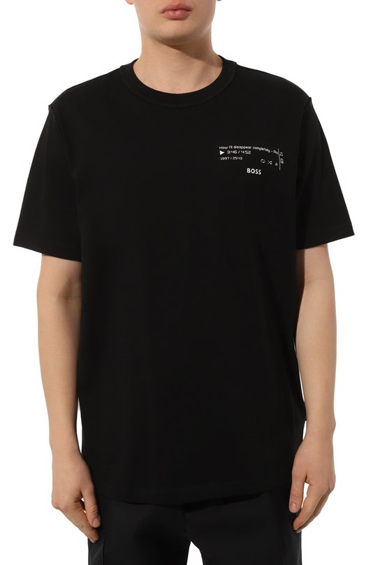 фото Хлопковая футболка boss