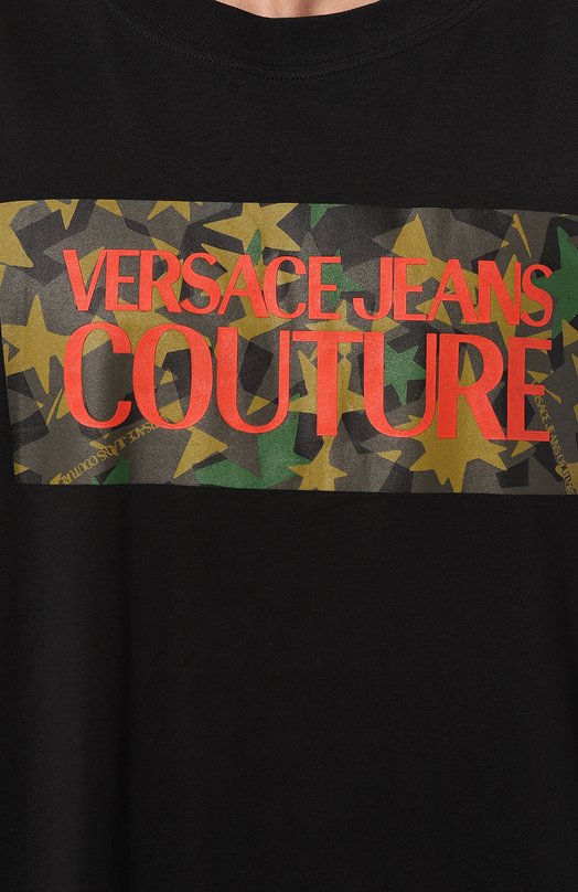 фото Хлопковая футболка versace jeans couture