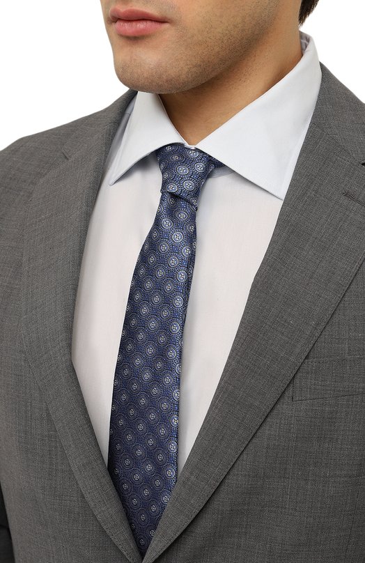 фото Шелковый галстук canali
