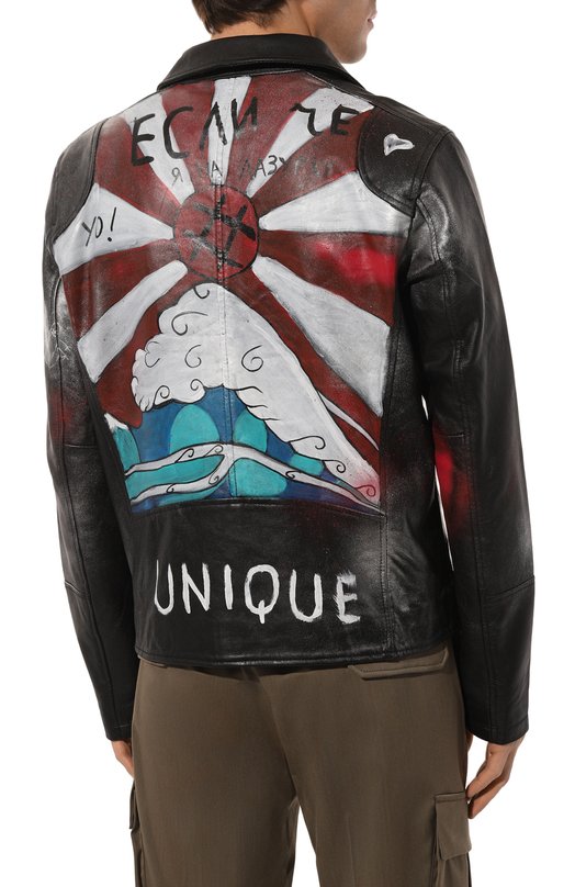 фото Кожаная куртка unique as duck