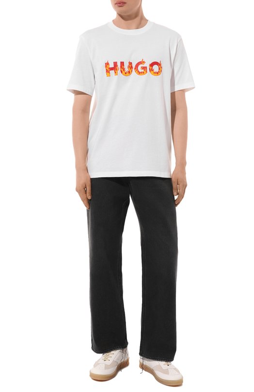 фото Хлопковая футболка hugo