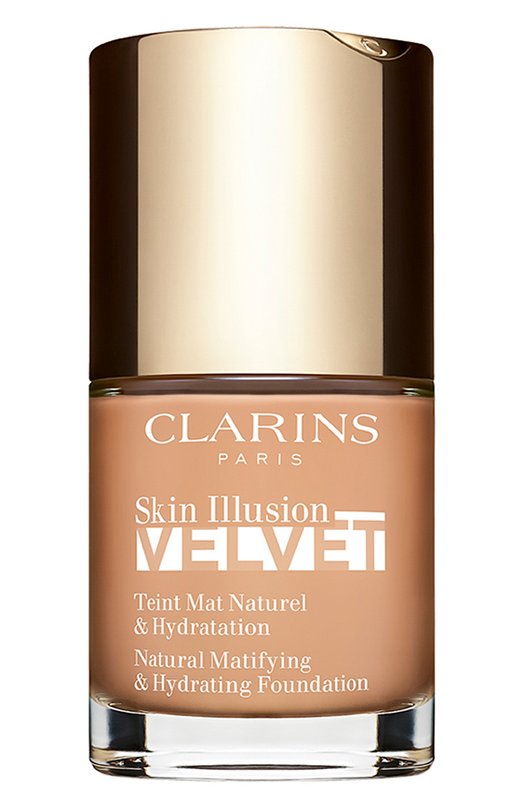 фото Увлажняющий тональный крем с матовым покрытием skin illusion velvet, 109c wheat (30ml) clarins