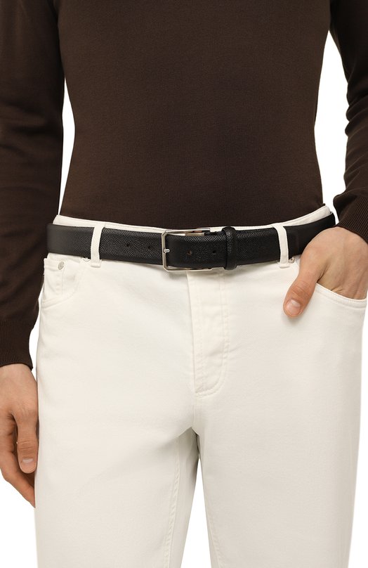 фото Кожаный ремень santoni