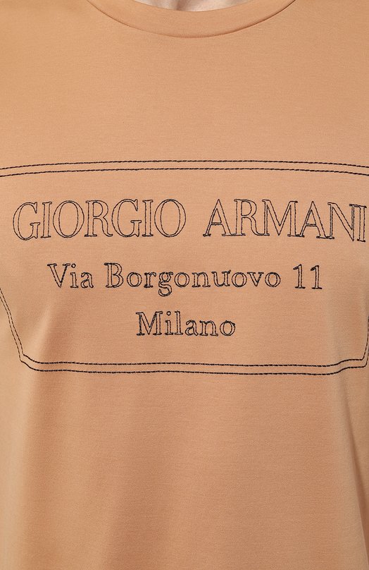 фото Хлопковая футболка giorgio armani