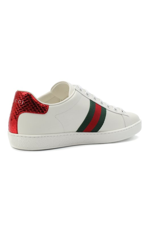 фото Кожаные кеды new ace gucci