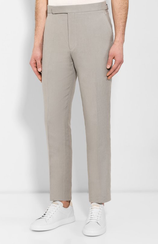 фото Брюки из смеси шелка и льна ralph lauren