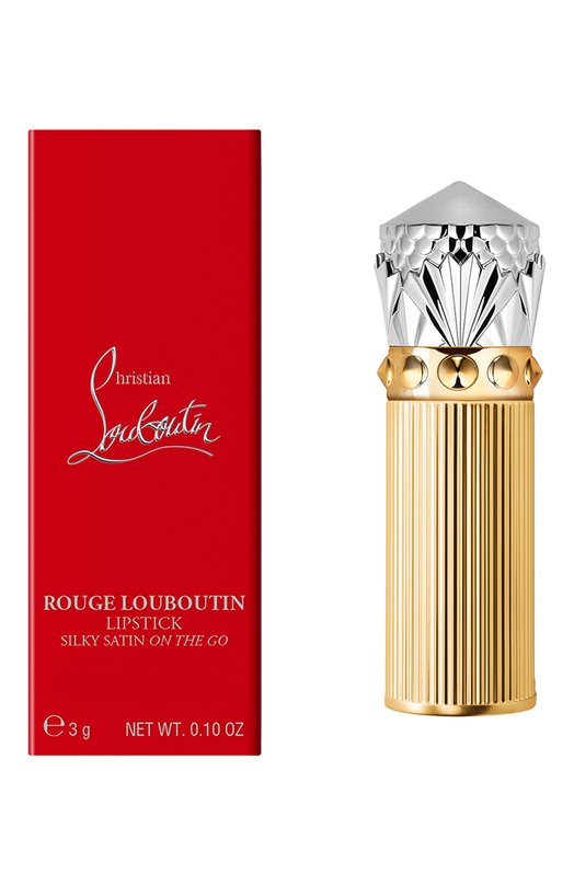 фото Помада для губ с атласным блеском rouge louboutin silky satin on the go, оттенок bobo blush christian louboutin