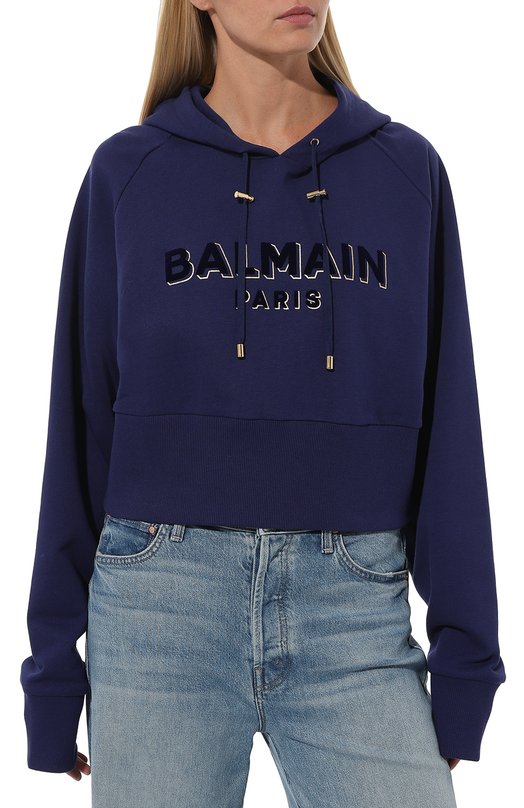 фото Хлопковое худи balmain