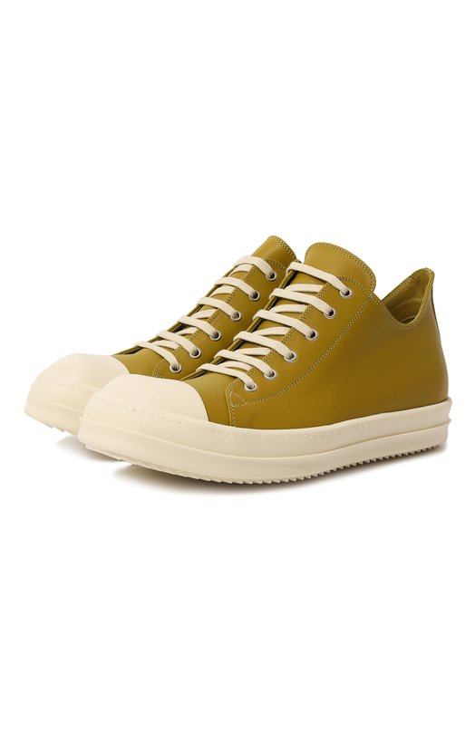 фото Кожаные кеды luxor low rick owens