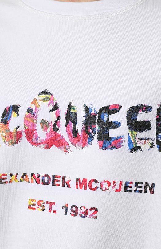 фото Хлопковый свитшот alexander mcqueen