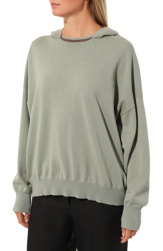 фото Пуловер с капюшоном brunello cucinelli