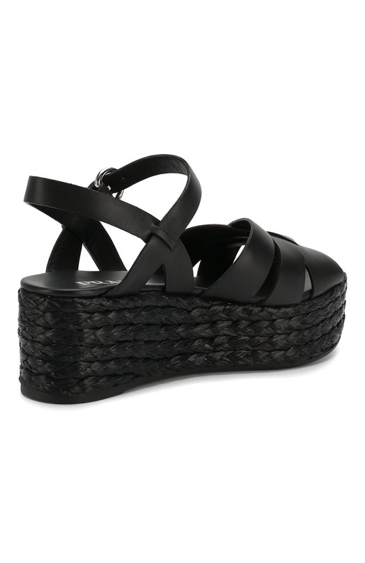 фото Кожаные босоножки prada
