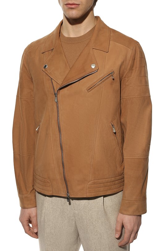 фото Кожаная куртка brunello cucinelli
