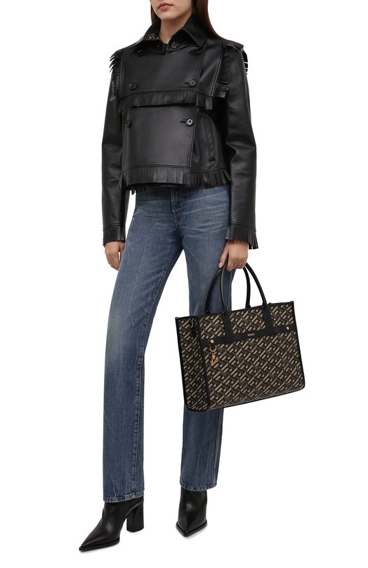 фото Кожаная куртка burberry