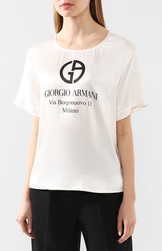 фото Шелковая футболка giorgio armani