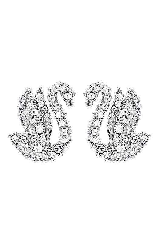 фото Серьги iconic swan swarovski