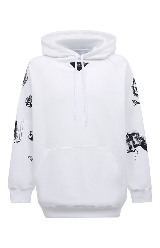 фото Хлопковое худи prada