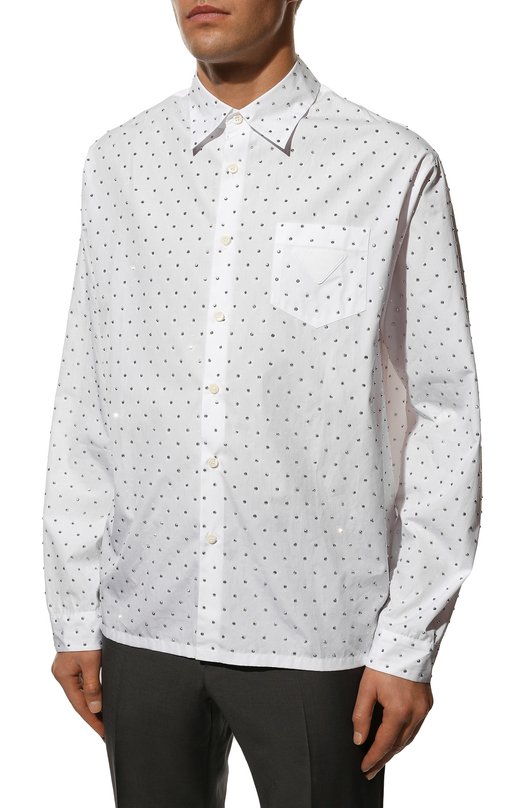 фото Хлопковая рубашка prada