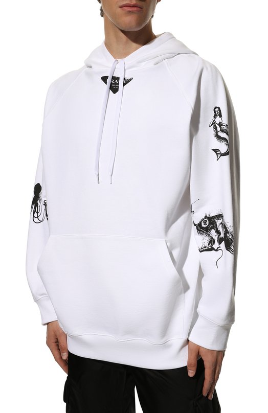 фото Хлопковое худи prada