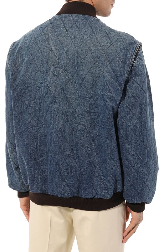 фото Комбинированный бомбер gucci