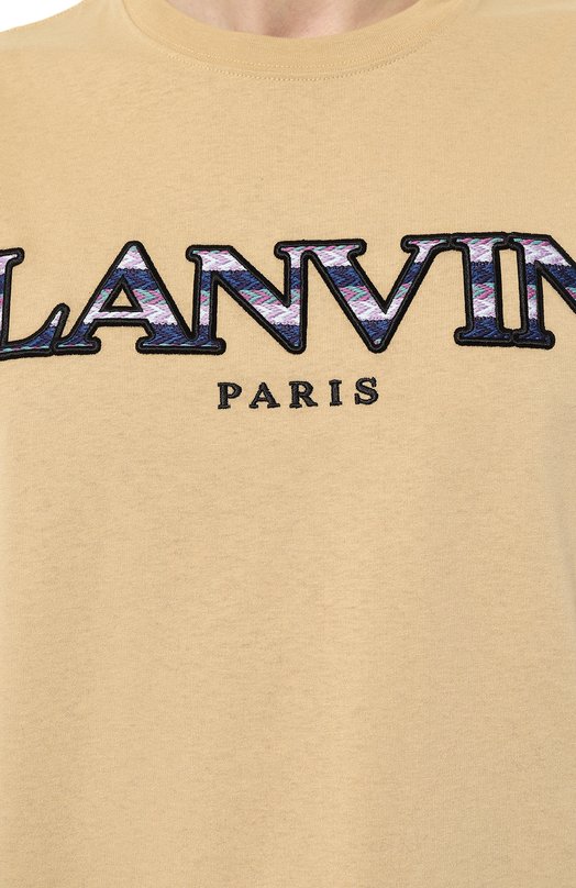 фото Хлопковая футболка lanvin