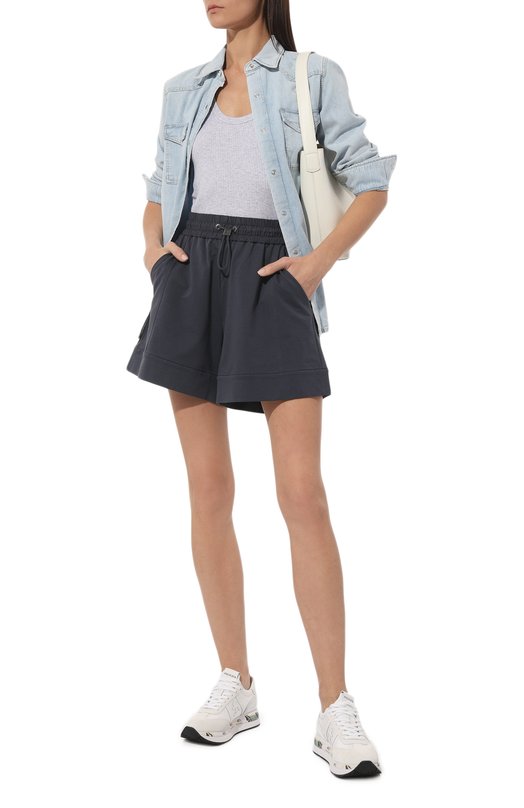 фото Хлопковые шорты brunello cucinelli