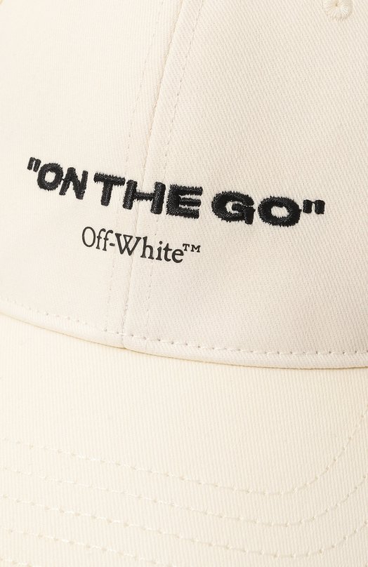 фото Хлопковая бейсболка off-white