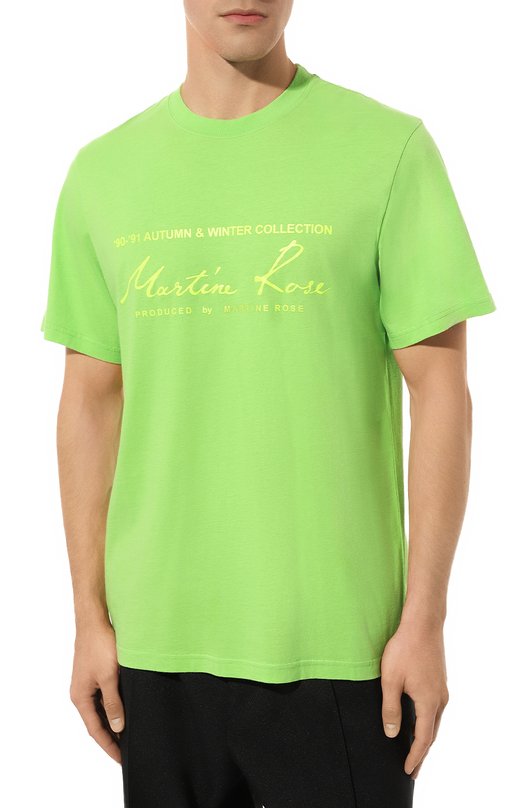 фото Хлопковая футболка martine rose