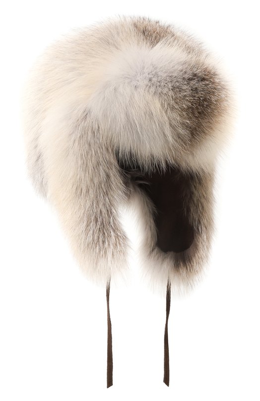 фото Шапка-ушанка рик из меха лисы furland