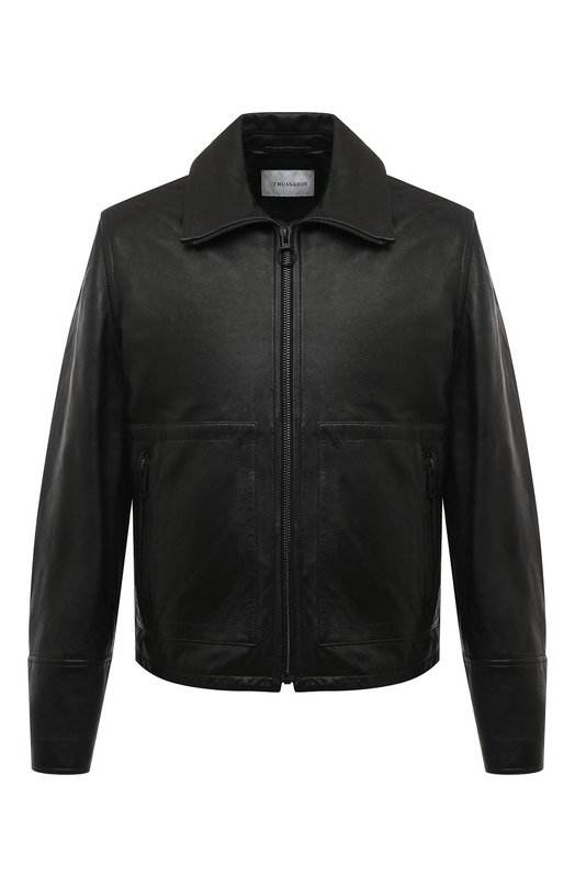 фото Кожаная куртка trussardi