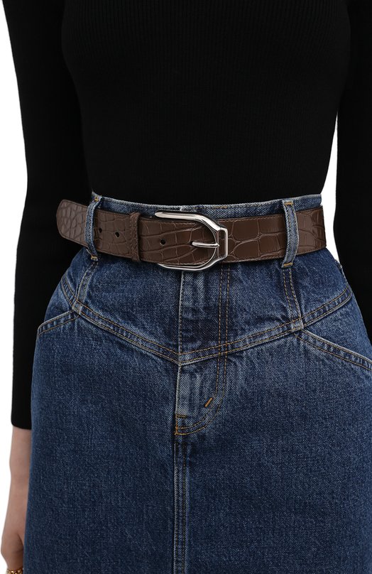 фото Ремень из кожи аллигатора ralph lauren