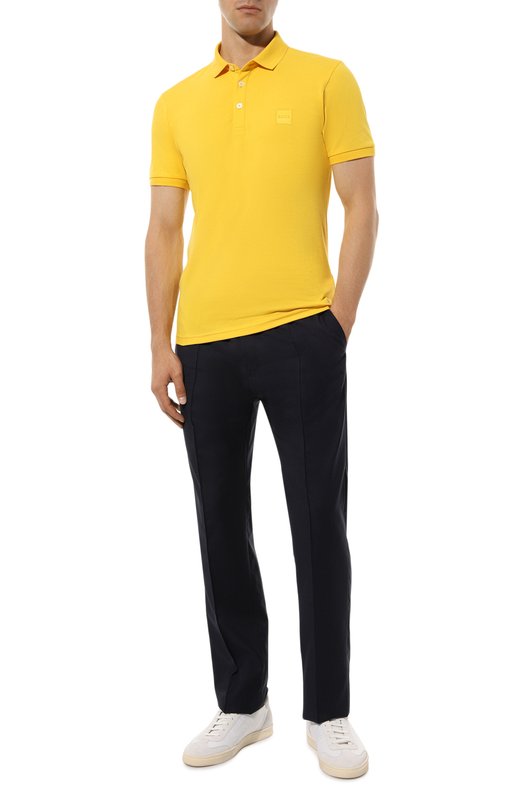 фото Хлопковое поло boss orange