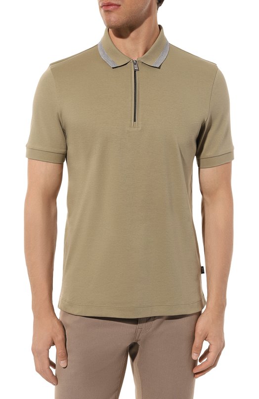 фото Хлопковое поло boss