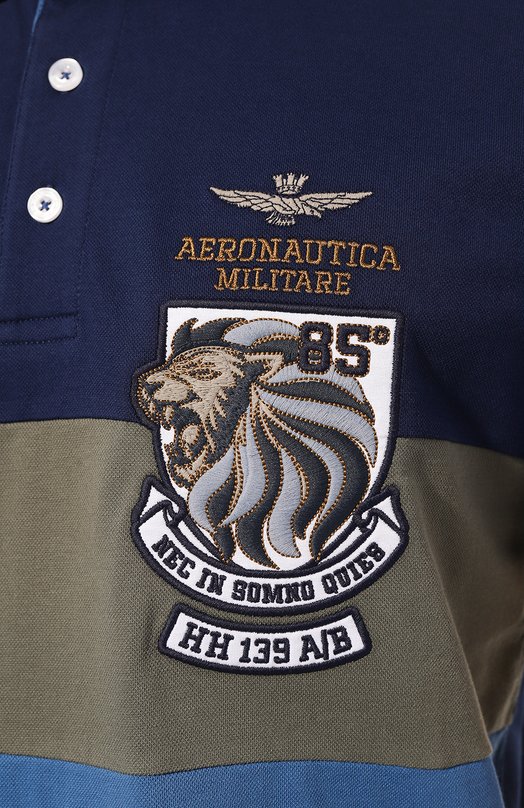 фото Хлопковое поло aeronautica militare