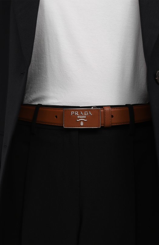 фото Кожаный ремень prada
