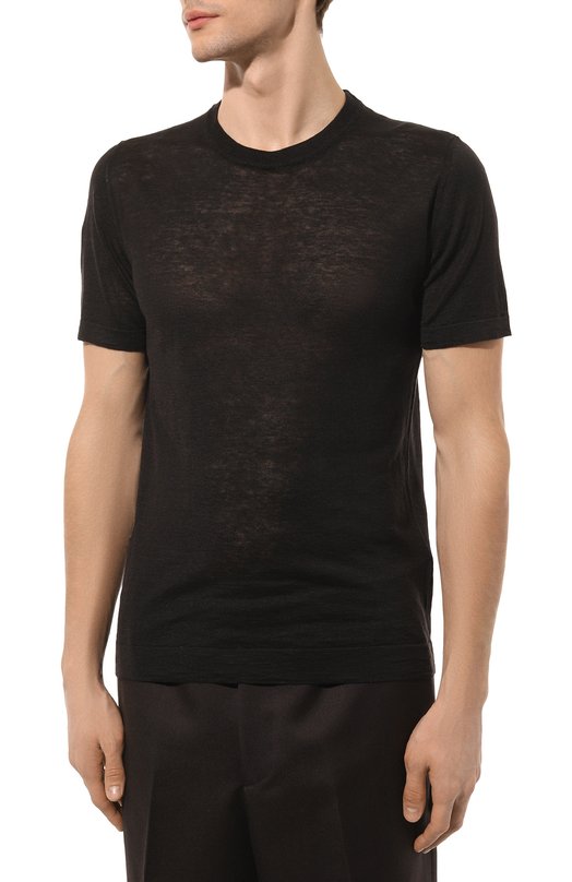 фото Футболка изо льна и шелка il borgo cashmere