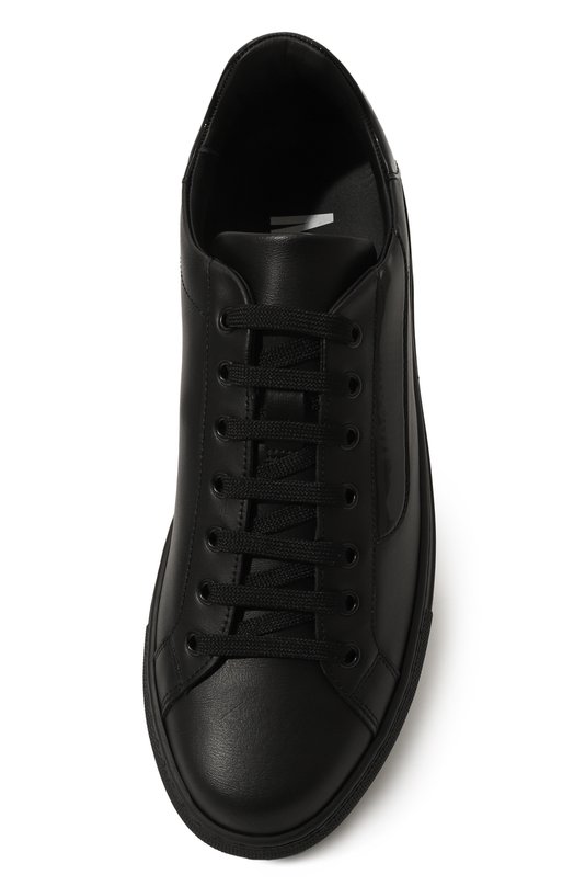фото Кожаные кеды moschino