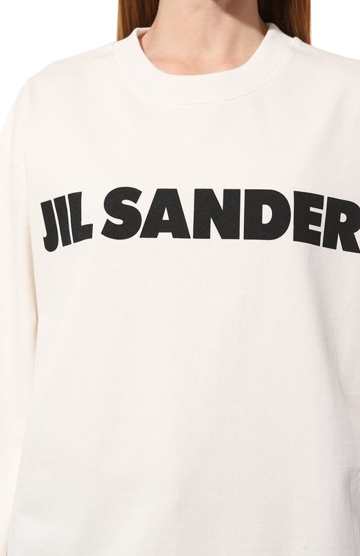 фото Хлопковый лонгслив jil sander