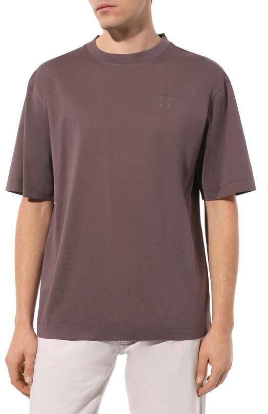 фото Хлопковая футболка rohe