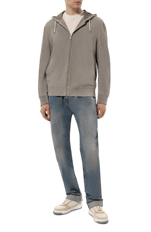 фото Замшевый бомбер brunello cucinelli