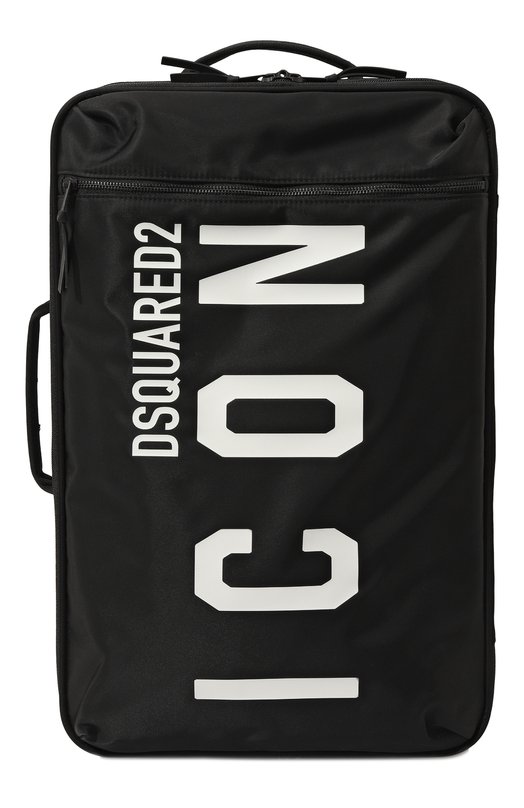 Текстильный чемодан Icon Dsquared2. Цвет: чёрный
